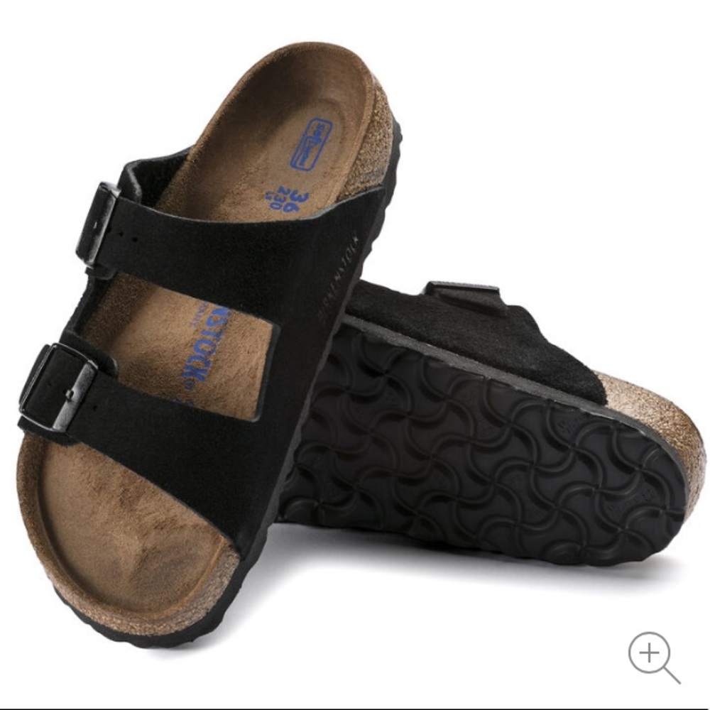 Men’s Birkenstock Black Suede Arizona